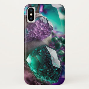 Case-Mate iPhone Case Crystals gemmes améthyste émeraude