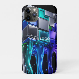 Case-Mate iPhone Case Cube de puzzle chromé futuriste