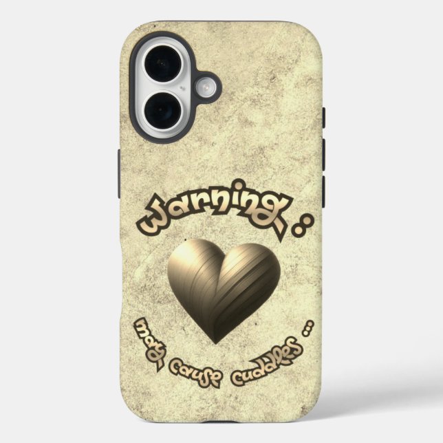 Coques Case-Mate iPhone Cuddle Alert – Art with Heart! (Verso)