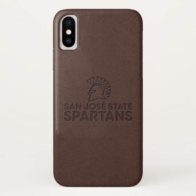 Coques Case-Mate iPhone Cuir de Spartans d'état de San Jose (Dos)