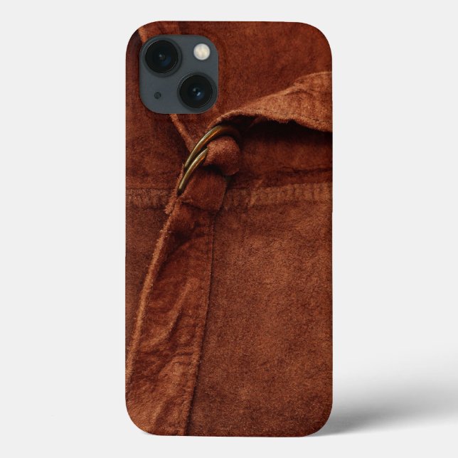 Coques Case-Mate iPhone Cuir Marron Avec Sangle Et Boucle (Verso)