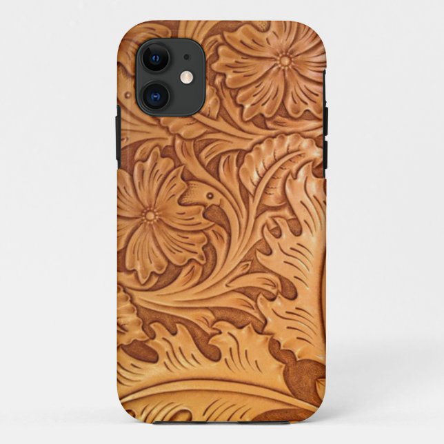Coques Case-Mate iPhone Cuir occidental de pays de style rustique de (Dos)