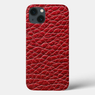 Case-Mate iPhone Case Cuir synthétique rouge esthétique moderne élégant