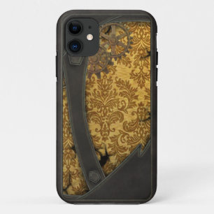 Coque iPhone 11 Cuivre et or de Steampunk