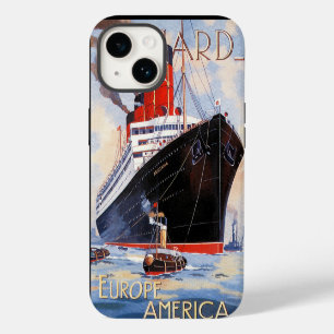 COQUE POUR iPhone 14 CUNARD OCEAN LINER AQUITANIA