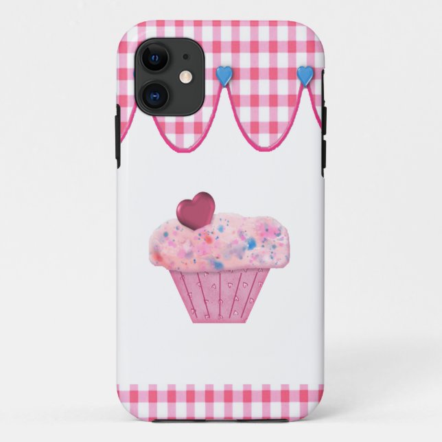 Coques Case-Mate iPhone Cupcake rose (Dos)