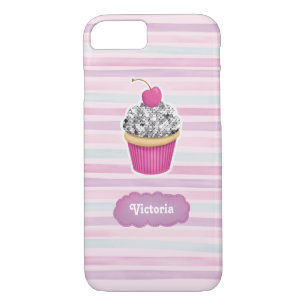 Case-Mate iPhone Case Cupcake rose mignon personnalisé