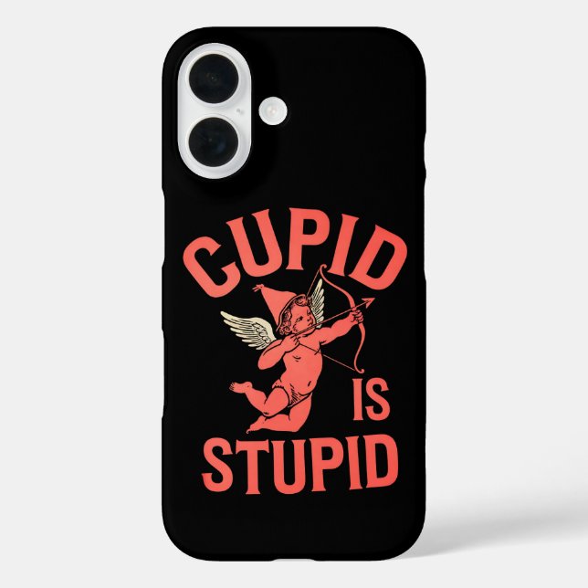Coques Case-Mate iPhone Cupid est stupide drôle de la Saint-Valentin (Verso)