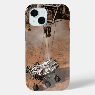 Coque Pour iPhone 15 Curiosity Arrivant Sur La Surface Martienne.