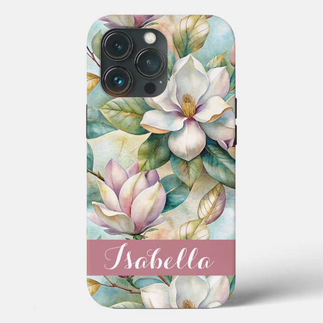 Coques Case-Mate iPhone Custom Elegant Magnolias (Verso)