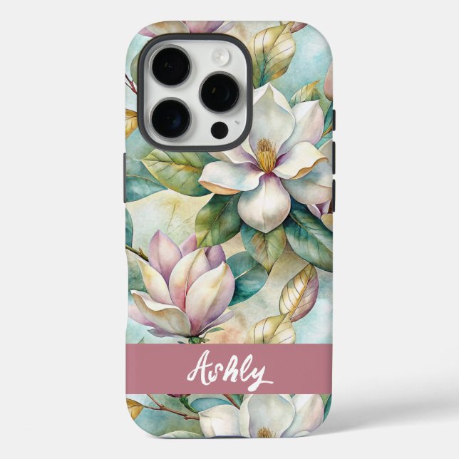 Coques Case-Mate iPhone Custom Elegant Magnolias (Verso)