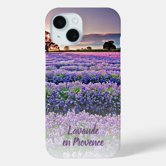 Coques Case-Mate iPhone Custom Lavande En Provence Coucher De Soleil Photo (Verso)