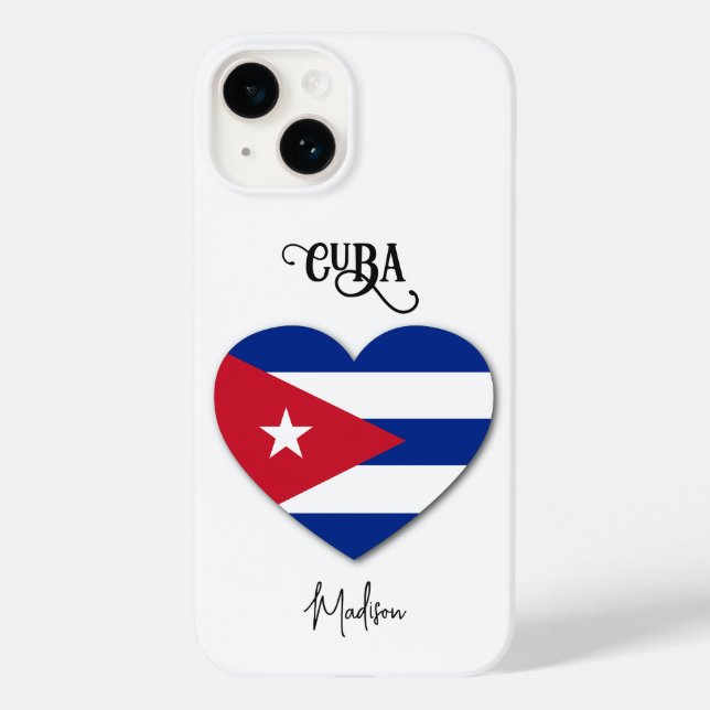 Coques Case-Mate iPhone Custom Name Cuba Love (Verso)