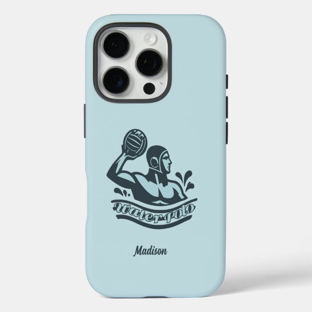Coques Case-Mate iPhone Custom Name Water Polo (Verso)