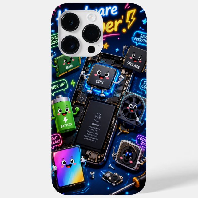 Coques Case-Mate iPhone Custom Phone Case Animated Technology (Verso)