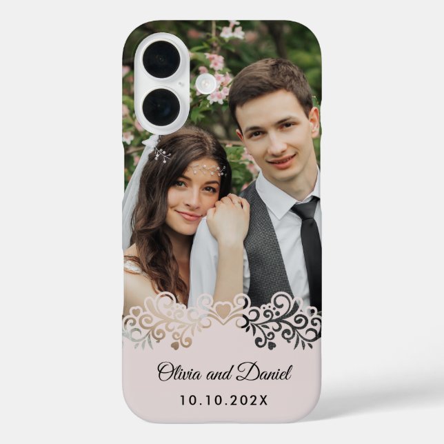 Coques Case-Mate iPhone Custom Photo and Personalized Wedding Gift (Verso)