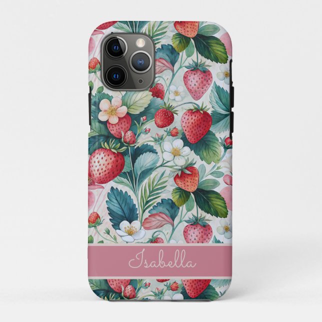 Coques Case-Mate iPhone Custom Strawberries Wild Vibrant (Dos)