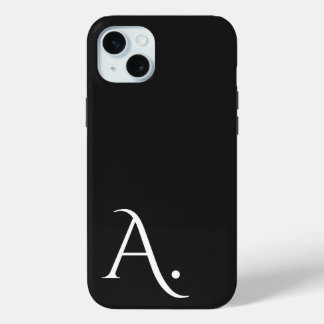 Coque iPhone 15 Mini Custom with Initial Name