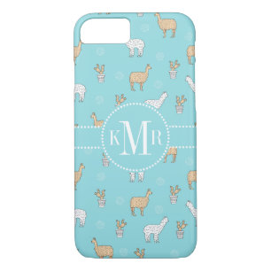 Coque Case-Mate Pour iPhone Cute Alpaca Llama Cactus Motif