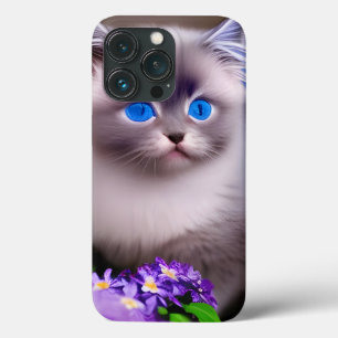 Case-Mate iPhone Case Cute bleu doux teinté Himalayan Kitten