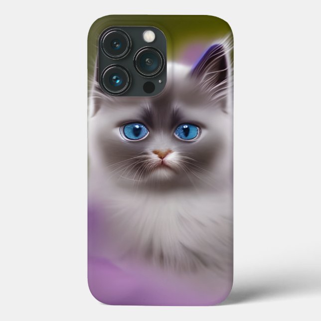 Coques Case-Mate iPhone Cute bleu doux teinté Himalayan Kitten (Verso)