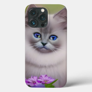 Case-Mate iPhone Case Cute bleu doux teinté Himalayan Kitten