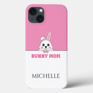 Case-Mate iPhone Case Cute Bunny Maman Rose Personnalisé