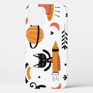 Case-Mate iPhone Case Cute Cat Astronauts : Enfants Design Vintage.