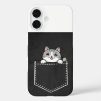 Cute Cat dans la conception de poche pour Amoureux