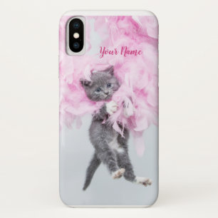 Case-Mate iPhone Case Cute Cat rose plume
