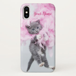 Case-Mate iPhone Case Cute Cat rose plume