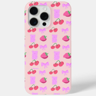 Coque iPhone 15 Pro Max Cute cherry phone case