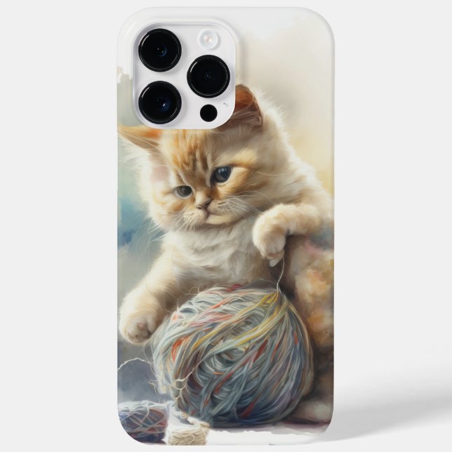 COQUES Case-Mate iPhone CUTE CUTE CUISINE COULEUR D'EAU AVEC BALLE DE YARN (Verso)