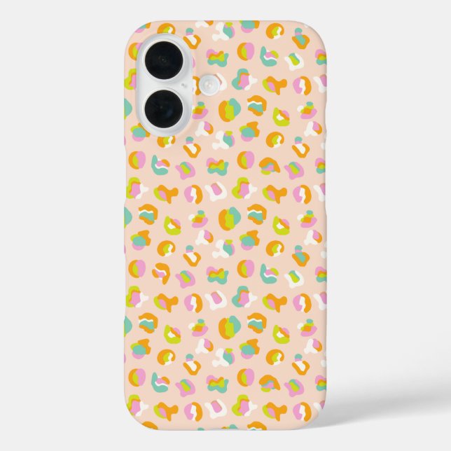 Coques Case-Mate iPhone Cute Empreinte de léopard Cheetah Spots Motif rose (Verso)
