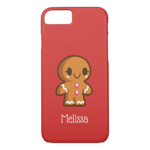 Coque iPhone 7 Cute fille en pain d'épices avec des cils