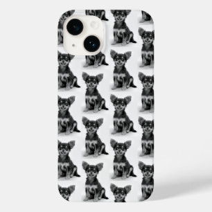 Coque Pour iPhone 14 Cute Fluffy Chihuahua Motif chiot