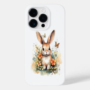 Coque Pour iPhone 14 Pro Cute Forest bébé lapin Pintes Nursery Art