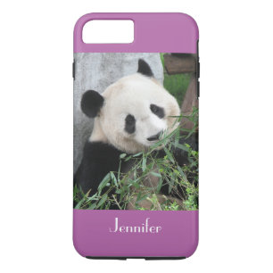 Coque Case-Mate Pour iPhone Cute Giant Panda, Purple, Radiant Orchid, Name