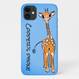 Case-Mate iPhone Case Cute Giraffe - bleu bébé