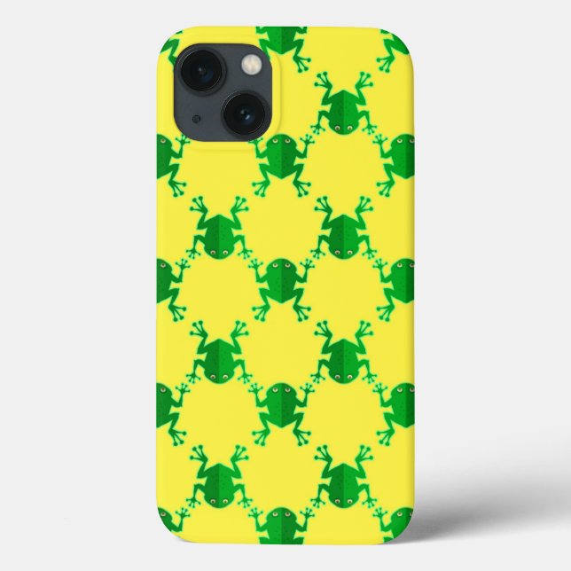 Coques Case-Mate iPhone Cute grenouille caricaturale (Verso)