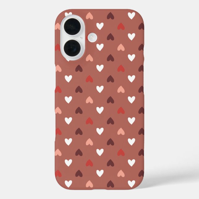 Coques Case-Mate iPhone Cute Hearts Pattern – Soft Love Aesthetic  (Verso)