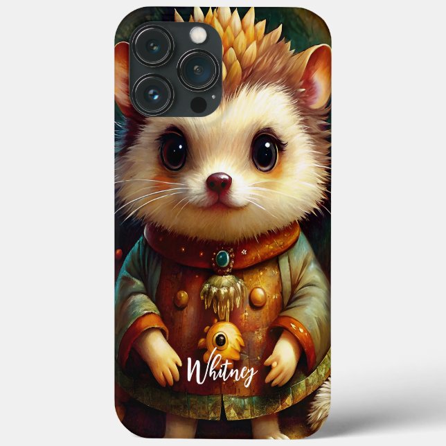 Coques Case-Mate iPhone Cute Hedgehog Name (Verso)