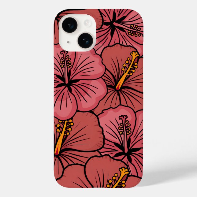 Coques Case-Mate iPhone Cute hibiscus motif (Verso)