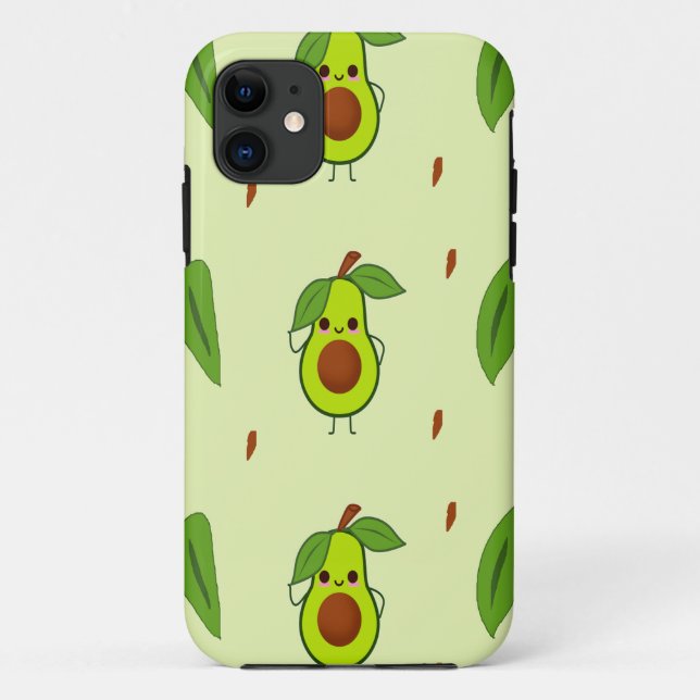 Coques Case-Mate iPhone Cute kawaii avocado (Dos)
