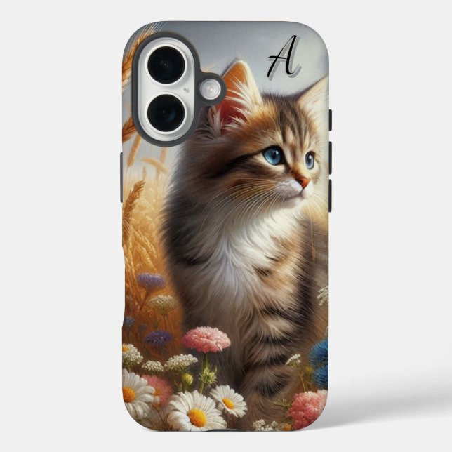 Coques Case-Mate iPhone Cute Kitten Aquarelle Chat iPhone (Verso)
