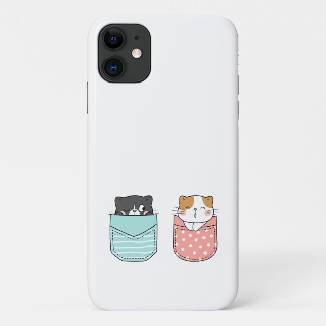 Coques Case-Mate iPhone Cute Kitty Chat (Dos)