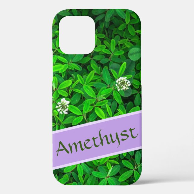 Coques Case-Mate iPhone Cute Leafy Botanical Motif personnalisé (Verso)