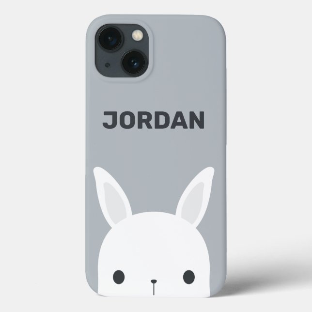 Coques Case-Mate iPhone Cute Little Bunny Rabbit with Personalized (Verso)