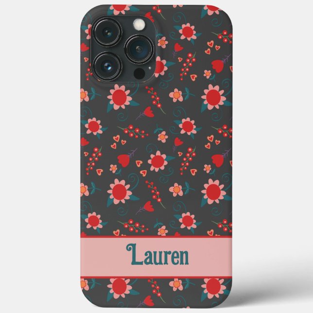 Coques Case-Mate iPhone Cute Little Flowers Motif Inspirivity iPhone (Verso)