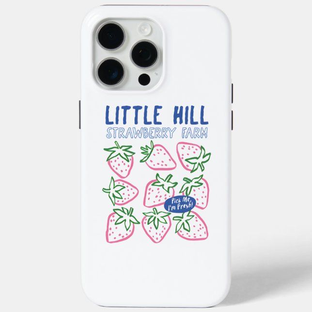 Coques Case-Mate iPhone Cute Little Hill Strawberry Farm Art (Verso)